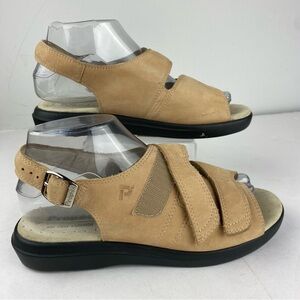 Propet Womens 7.5 Beige Island Walker Comfort Sandal Nubuck Leather SEE ALL